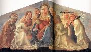 Fra Filippo Lippi Madonna of Humility with Angels and Carmelite Saints oil on canvas